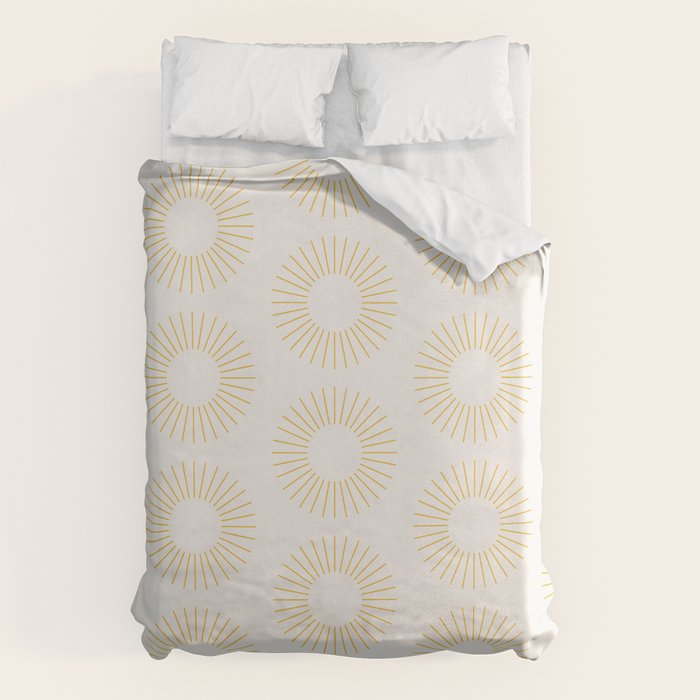 Minimalist Sunray Pattern XXI Duvet Cover Gallery Image 6