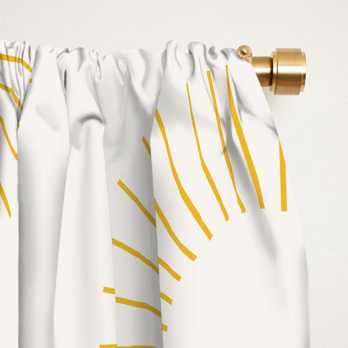 Minimalist Sunray Pattern XXI Window Curtain Gallery Image 2