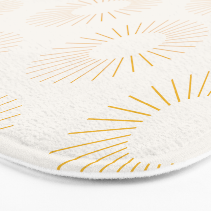 Minimalist Sunray Pattern XXI Bath Mat Gallery Image 3