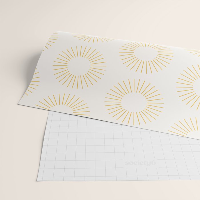 Minimalist Sunray Pattern XXI Wrapping Paper Gallery Image 2