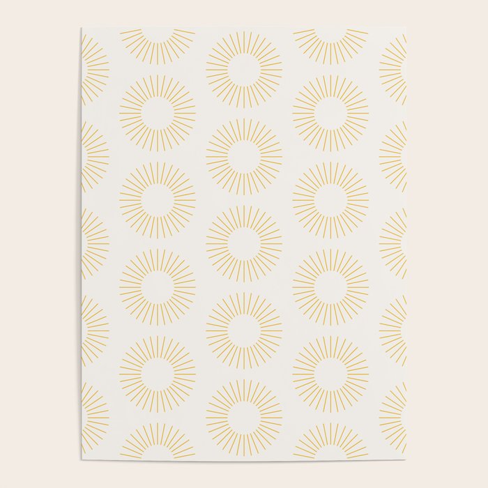 Minimalist Sunray Pattern XXI Poster Gallery Image 4