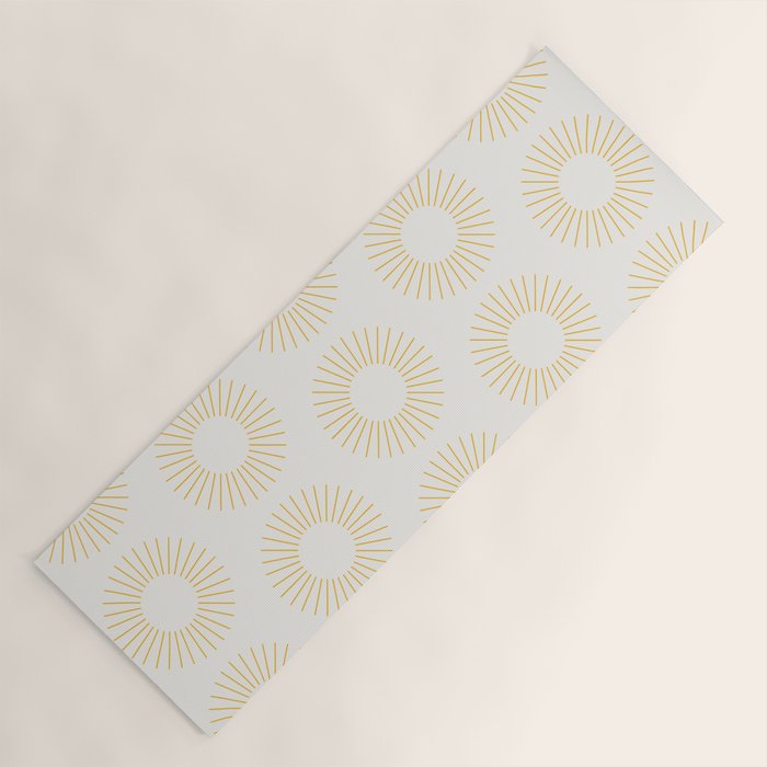 Minimalist Sunray Pattern XXI Yoga Mat Gallery Image 1