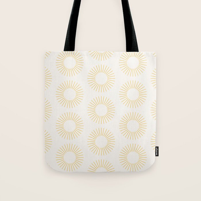 Minimalist Sunray Pattern XXI Tote Bag Gallery Image 1