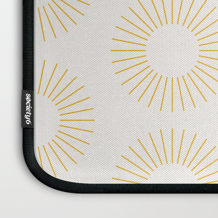 Minimalist Sunray Pattern XXI Laptop Sleeve Gallery Image 3