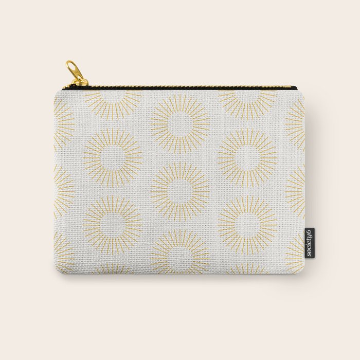 Minimalist Sunray Pattern XXI Carry All Pouch Gallery Image 1