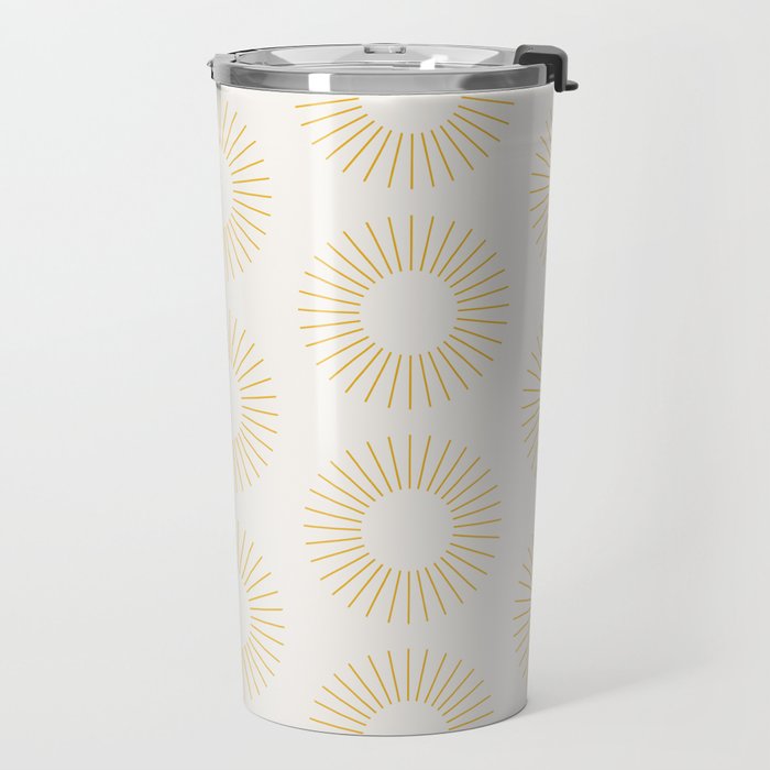 Minimalist Sunray Pattern XXI Travel Mug Gallery Image 2