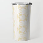 Minimalist Sunray Pattern XXI Travel Mug Gallery Image 2