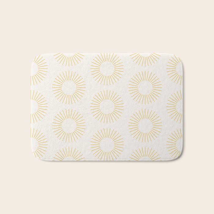 Minimalist Sunray Pattern XXI Bath Mat Gallery Image 1