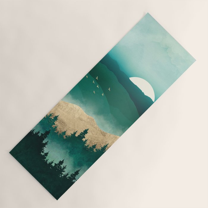 Summer Forest Mist Yoga Mat Gallery Image 1