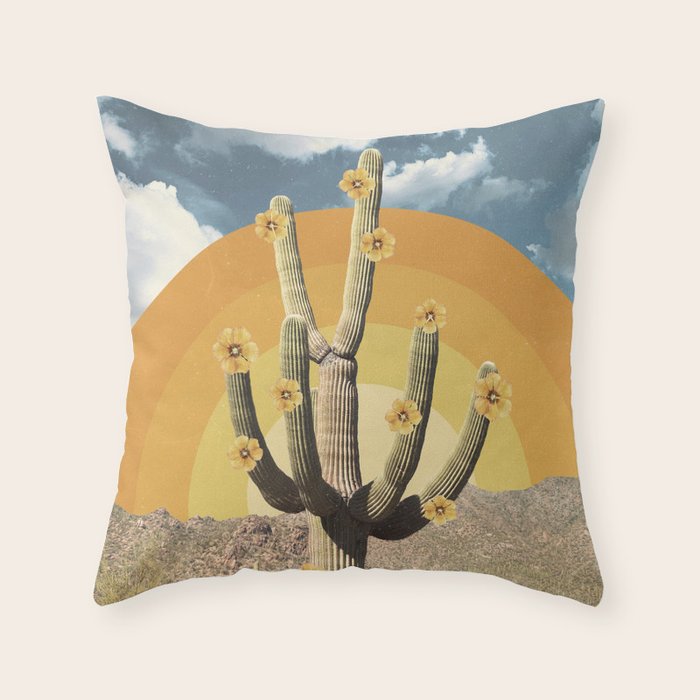 Flower of Desert Throw Pillow Gallery Image 6