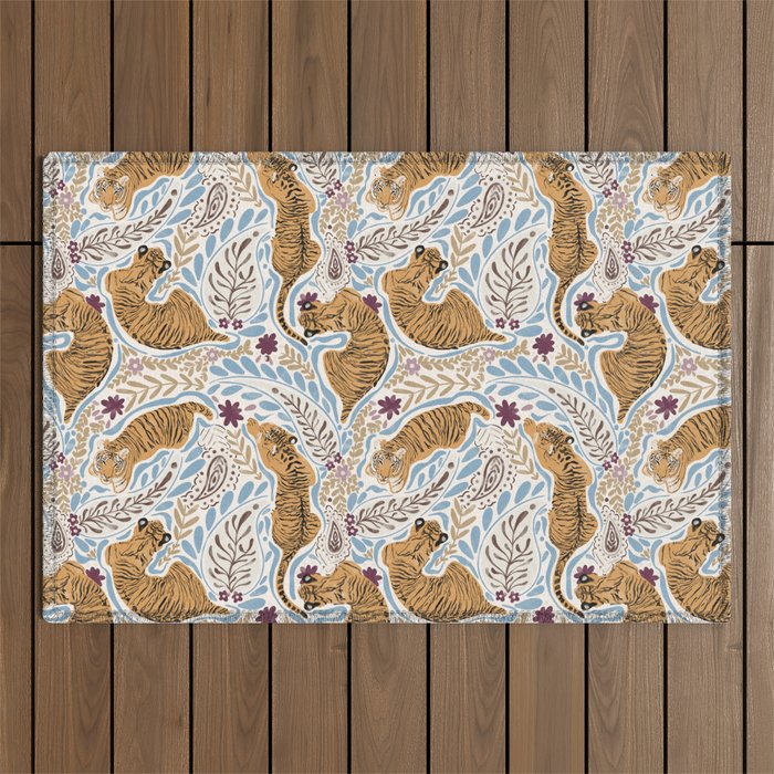 Roaring Floral Retreat Outdoor Rug Gallery Image 1