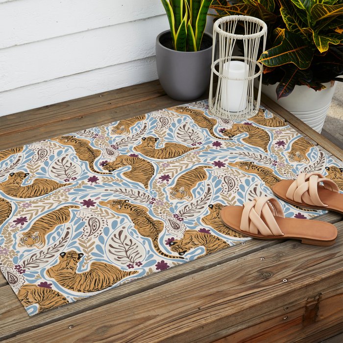 Roaring Floral Retreat Outdoor Rug Gallery Image 2