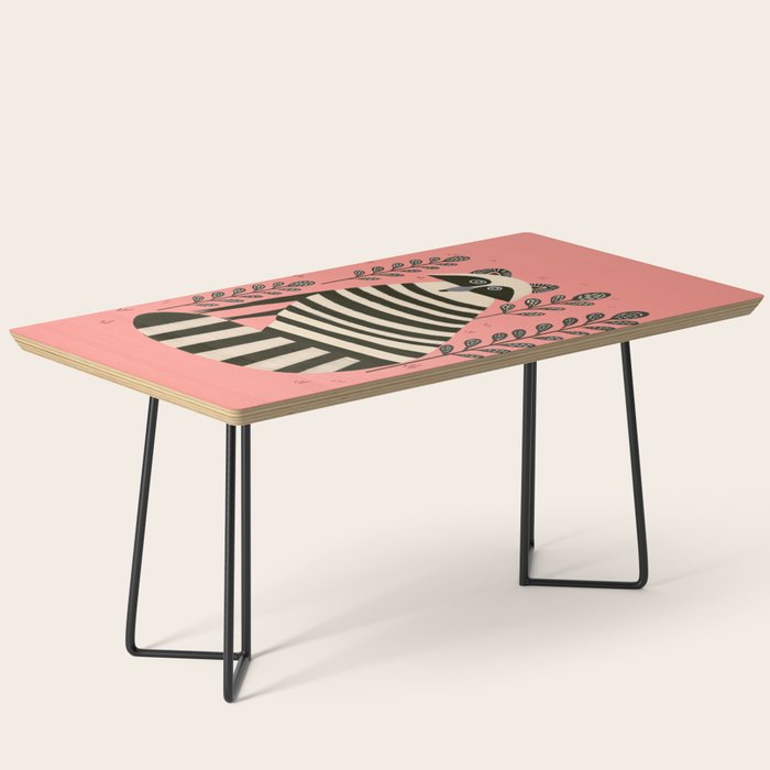 Pink Forest Raccoon Coffee Table Gallery Image 1