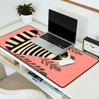 Pink Forest Raccoon Desk Mat Gallery Image 2