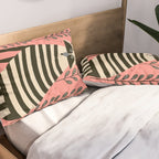 Pink Forest Raccoon Pillow Sham Gallery Image 2