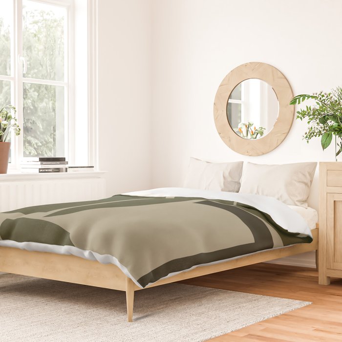 Green Paper Cut No3. Duvet Cover Gallery Image 2