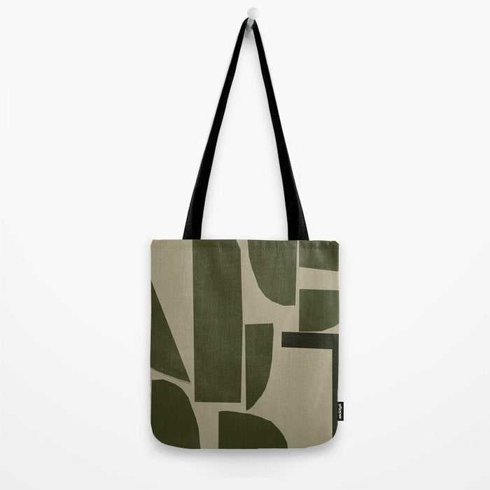 Green Paper Cut No3. Tote Bag Gallery Image 2