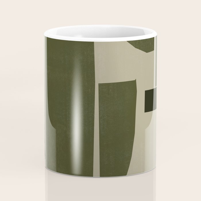 Green Paper Cut No3. Coffee Mug Gallery Image 4
