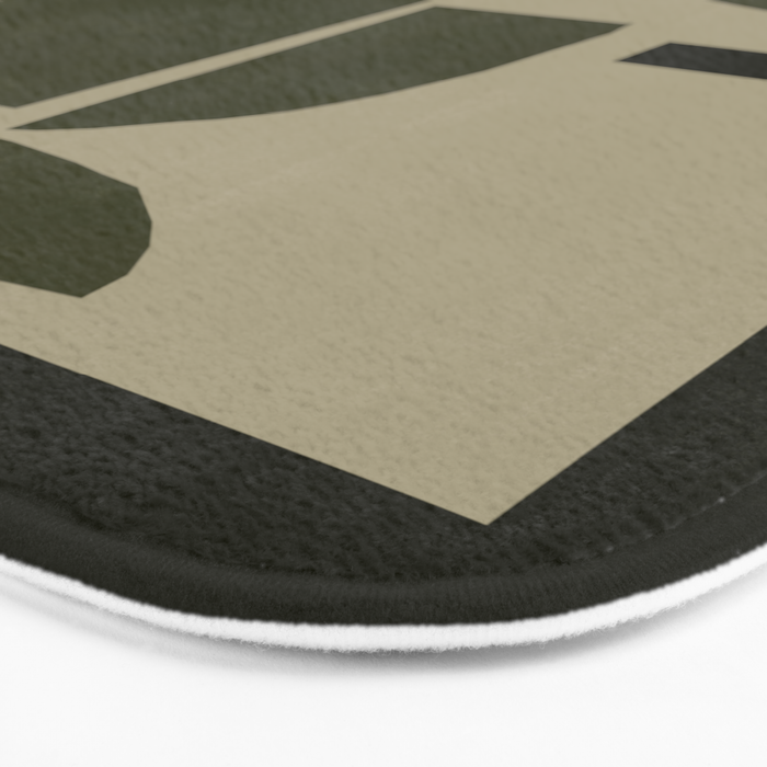 Green Paper Cut No3. Bath Mat Gallery Image 3