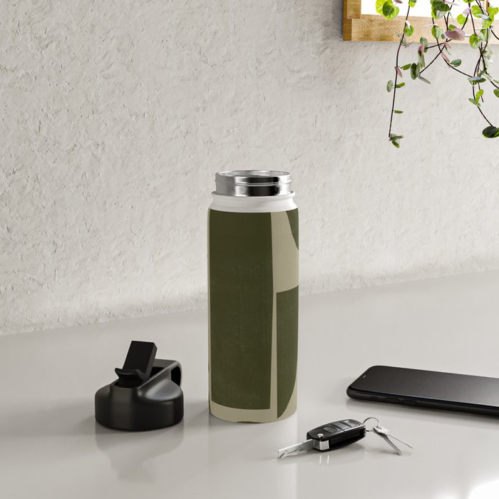 Green Paper Cut No3. Water Bottle Gallery Image 4