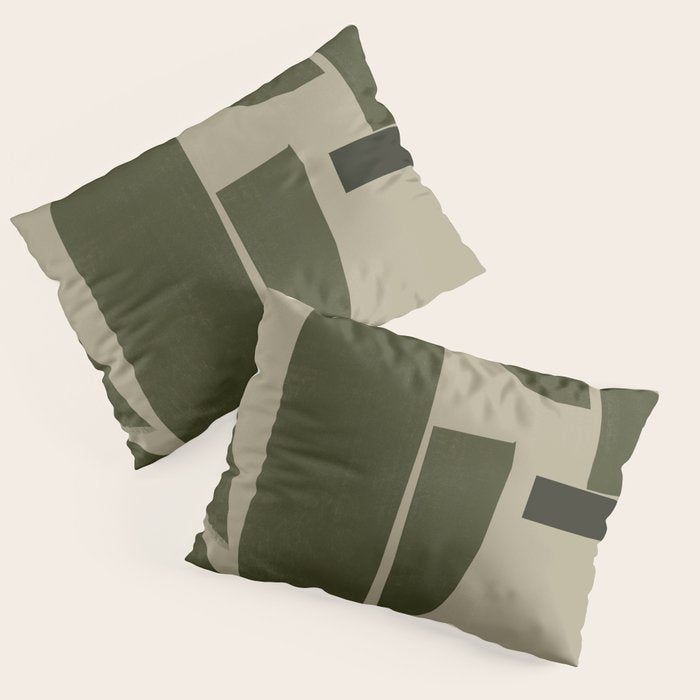 Green Paper Cut No3. Pillow Sham Gallery Image 3