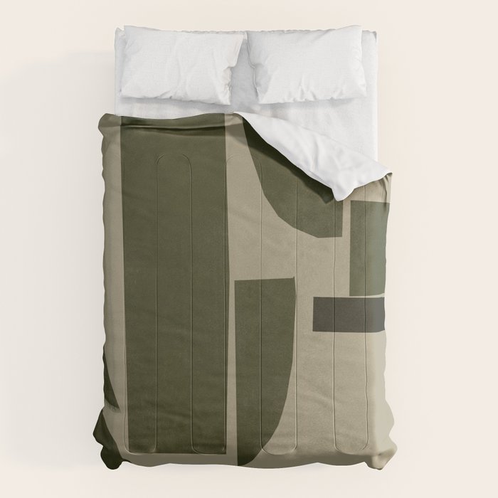 Green Paper Cut No3. Comforter Gallery Image 1