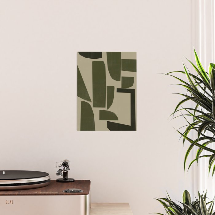 Green Paper Cut No3. Poster Gallery Image 2