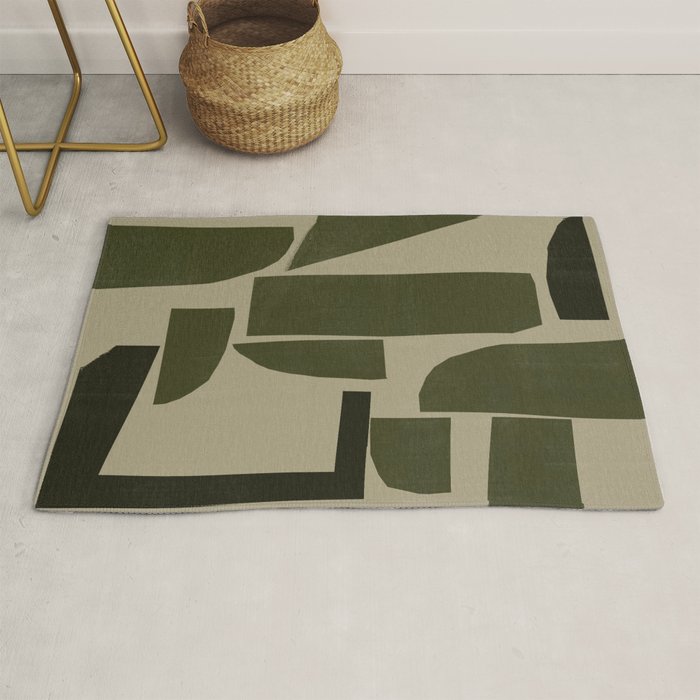 Green Paper Cut No3. Rug Gallery Image 1