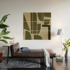 Green Paper Cut No3. Wood Wall Art Gallery Image 2