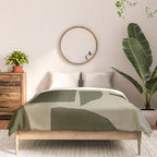 Green Paper Cut No3. Comforter Gallery Image 3