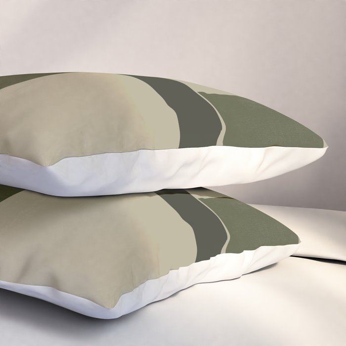Green Paper Cut No3. Pillow Sham Gallery Image 3