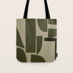 Green Paper Cut No3. Tote Bag Gallery Image 1