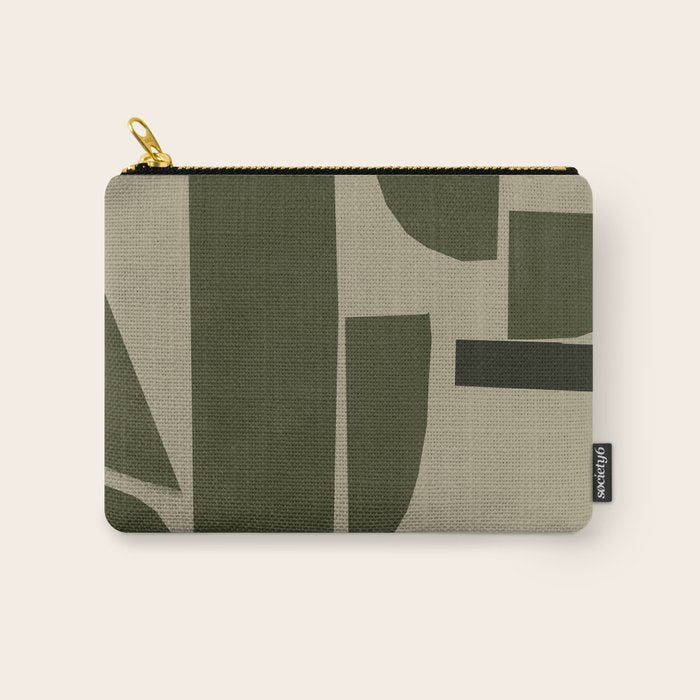 Green Paper Cut No3. Carry All Pouch Gallery Image 1