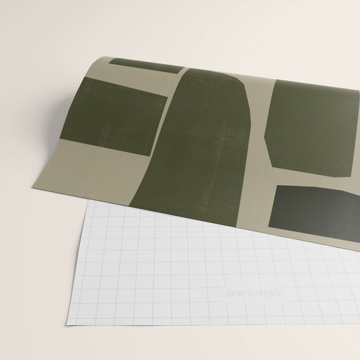 Green Paper Cut No3. Wrapping Paper Gallery Image 2