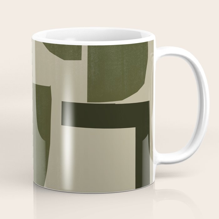 Green Paper Cut No3. Coffee Mug Gallery Image 1