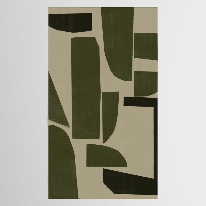 Green Paper Cut No3. Tablecloth Gallery Image 2