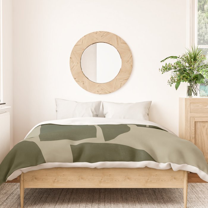 Green Paper Cut No3. Duvet Cover Gallery Image 3