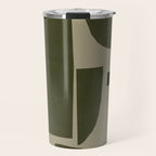 Green Paper Cut No3. Travel Mug Gallery Image 1