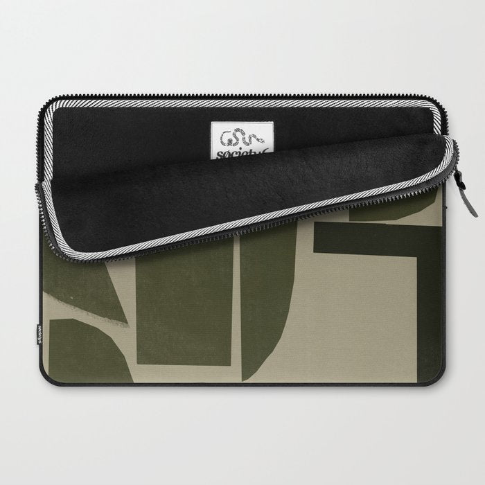 Green Paper Cut No3. Laptop Sleeve Gallery Image 2