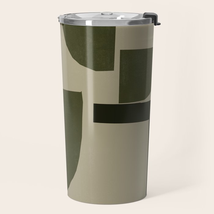 Green Paper Cut No3. Travel Mug Gallery Image 2