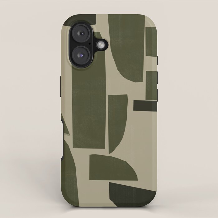 Green Paper Cut No3. iPhone Case Gallery Image 1