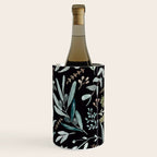 Black Eucalyptus Leaves Pattern Wine Chiller Gallery Image 3
