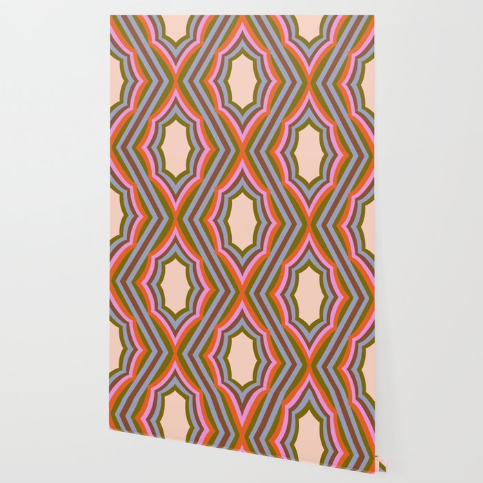 Disco Diamonds Retro Pattern Wallpaper Gallery Image 2