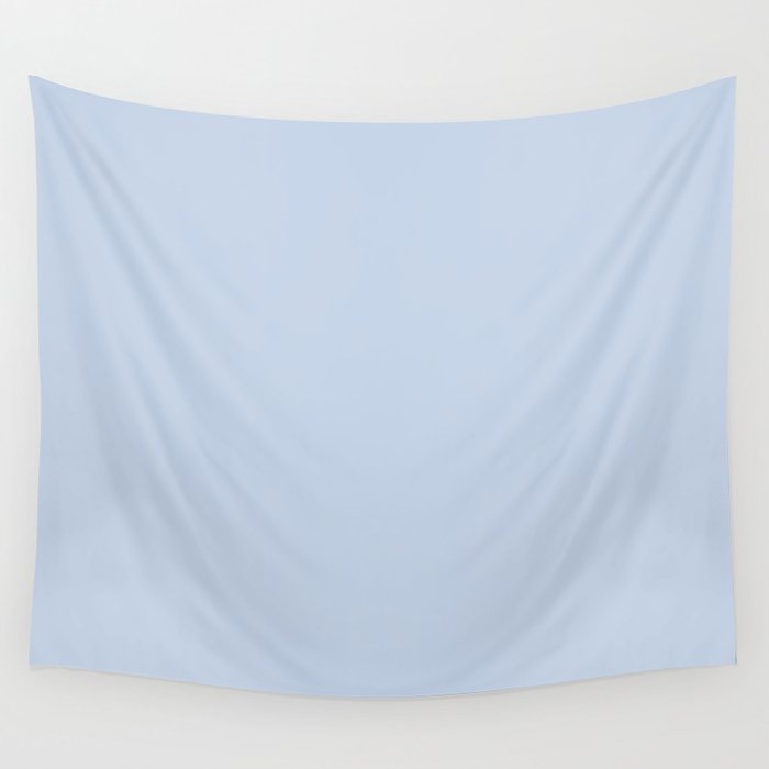 Soft Baby Blue Solid Color Wall Tapestry Gallery Image 4