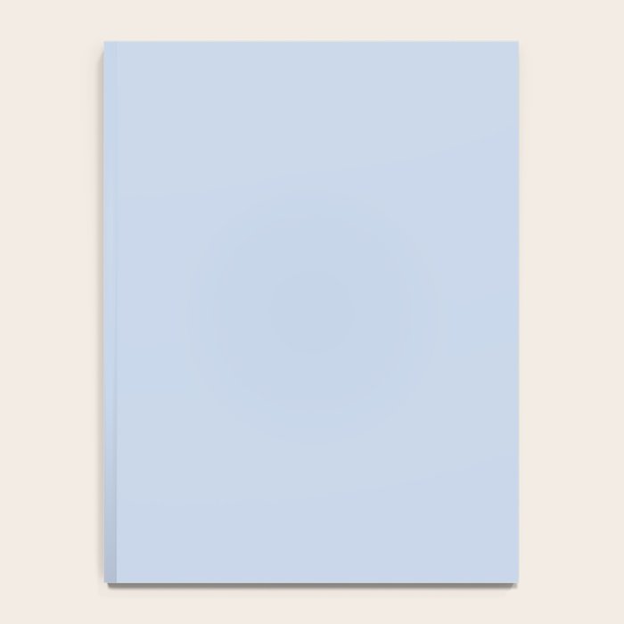 Soft Baby Blue Solid Color Notebook Gallery Image 4