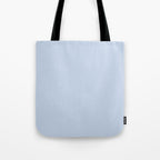 Soft Baby Blue Solid Color Tote Bag Gallery Image 1