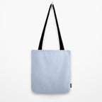 Soft Baby Blue Solid Color Tote Bag Gallery Image 2