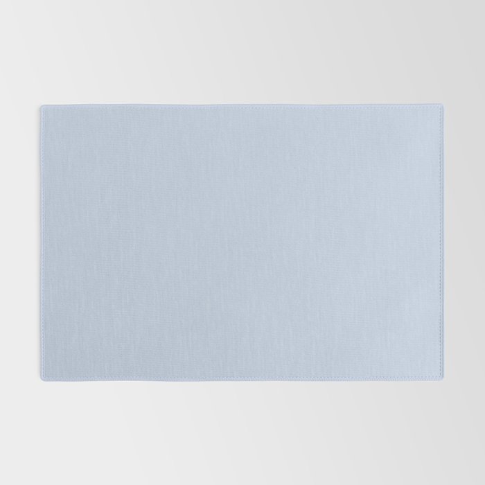 Soft Baby Blue Solid Color Rug Gallery Image 2