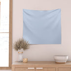 Soft Baby Blue Solid Color Wall Tapestry Gallery Image 2