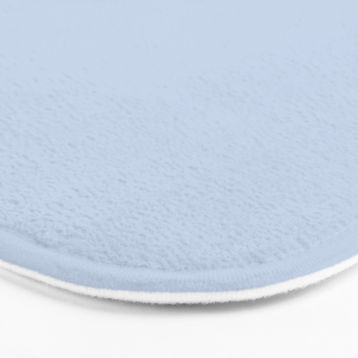 Soft Baby Blue Solid Color Bath Mat Gallery Image 3